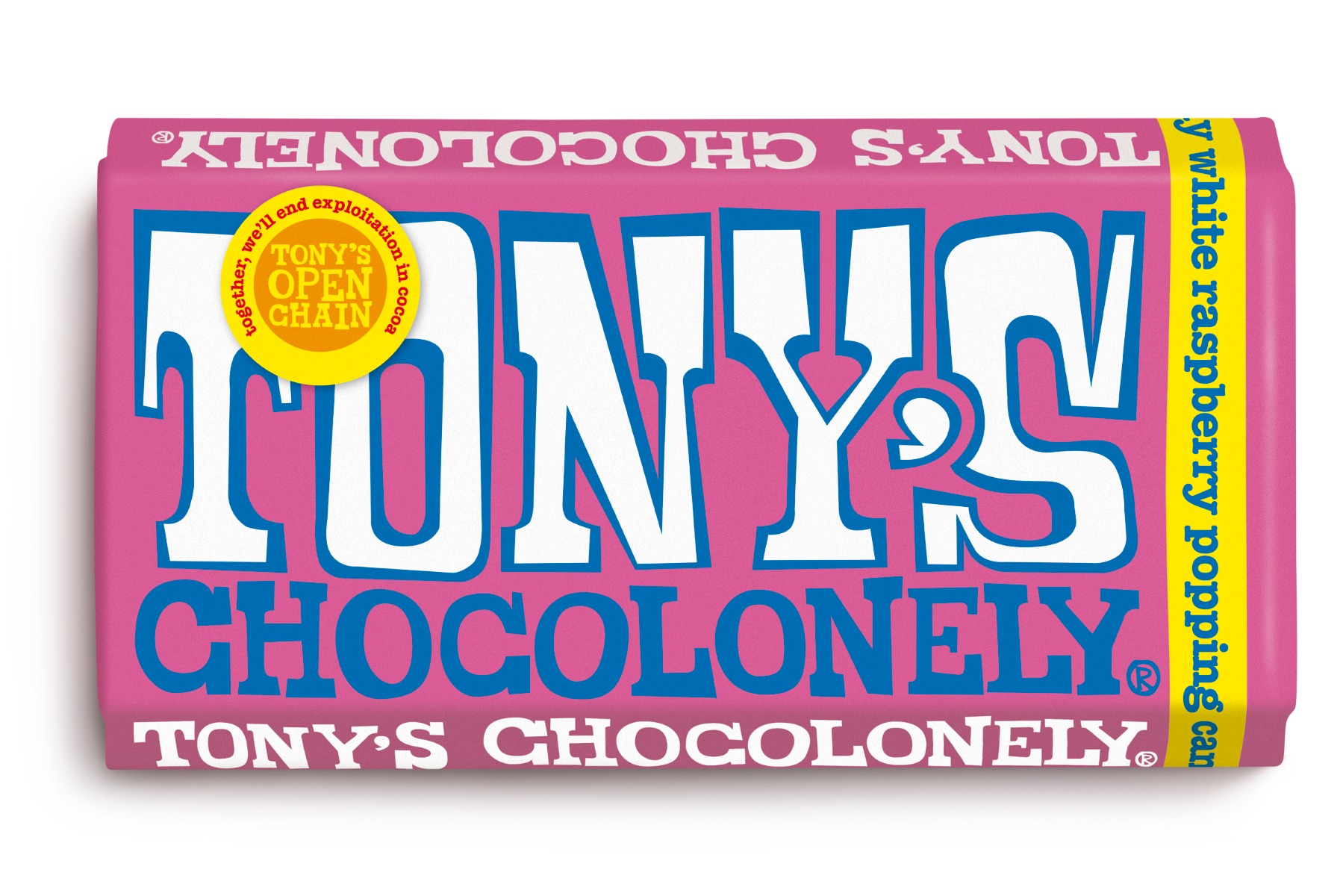 White Chocolate Raspberry Popping Candy 180g x 15 FAIRTRADE