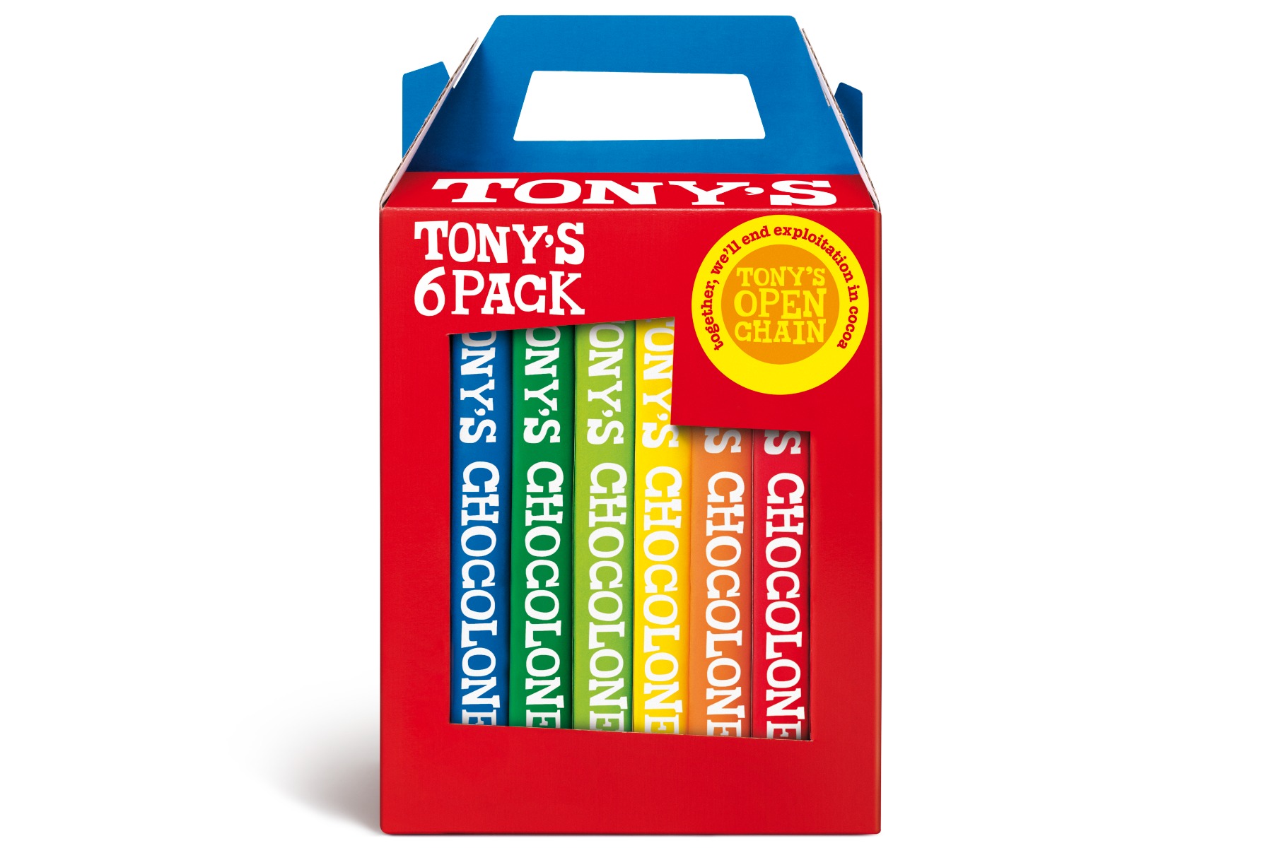 Tony's Chocolonely (6x180g) Chocolate Rainbow Pack 1080g x 6
