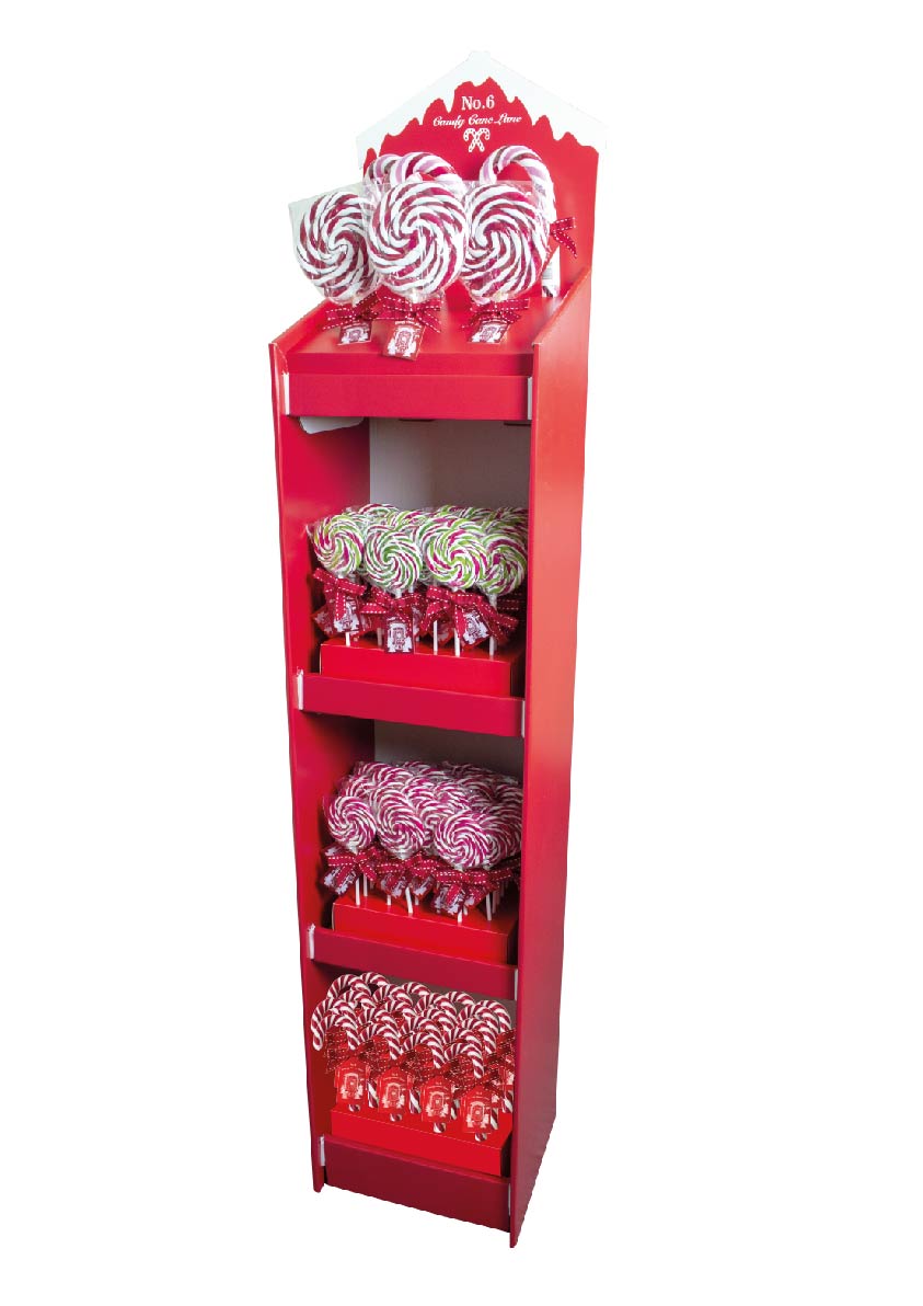 Candy Cane Lane Floor Display Unit With Stock